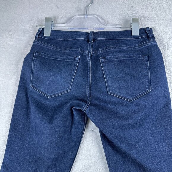 Tahari Skinny Jeans Womens Size 2 Low Rise Dark Wash Denim Stretch Blue - Picture 4 of 13